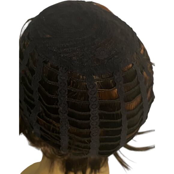 Side Part Bob Wig Mid Length Brown Copper for Women Avg Size NWT - Picture 4 of 12